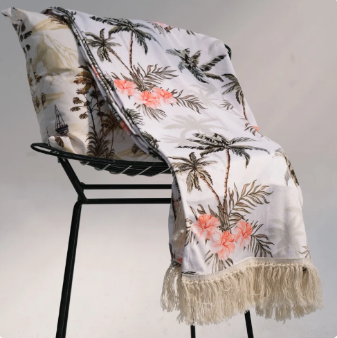 شال مبل مدل طبیعت هاوایی کد h2dh1018 سایز 100x180 سانتی متر