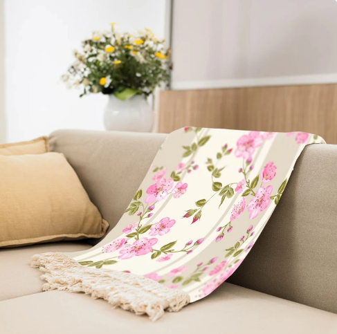 شال مبل کد F2SH1006 سایز 100x180 سانتی متر