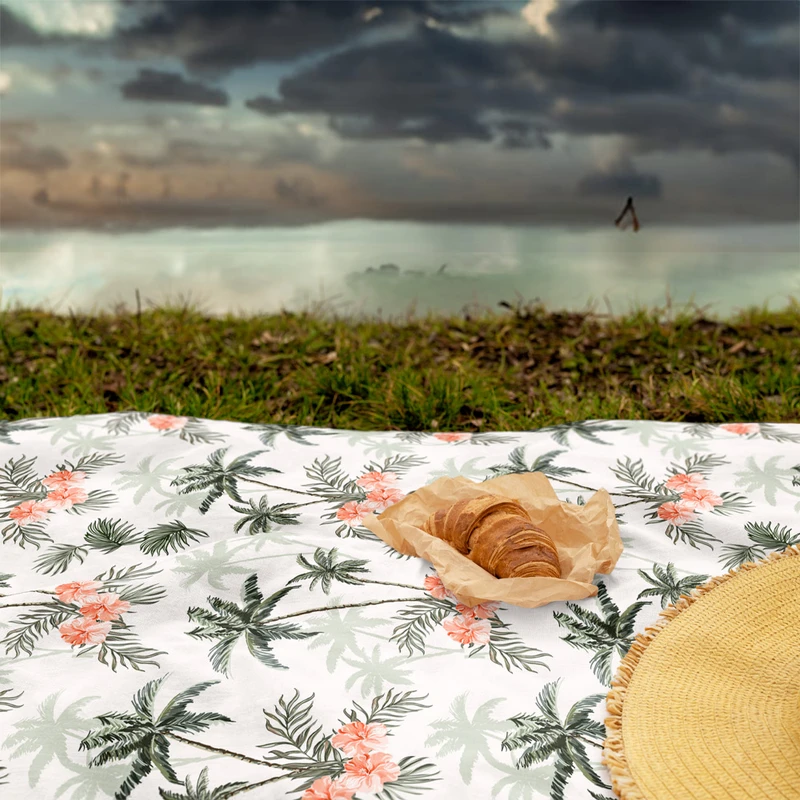 شال مبل مدل طبیعت هاوایی کد h2dh1018 سایز 100x180 سانتی متر